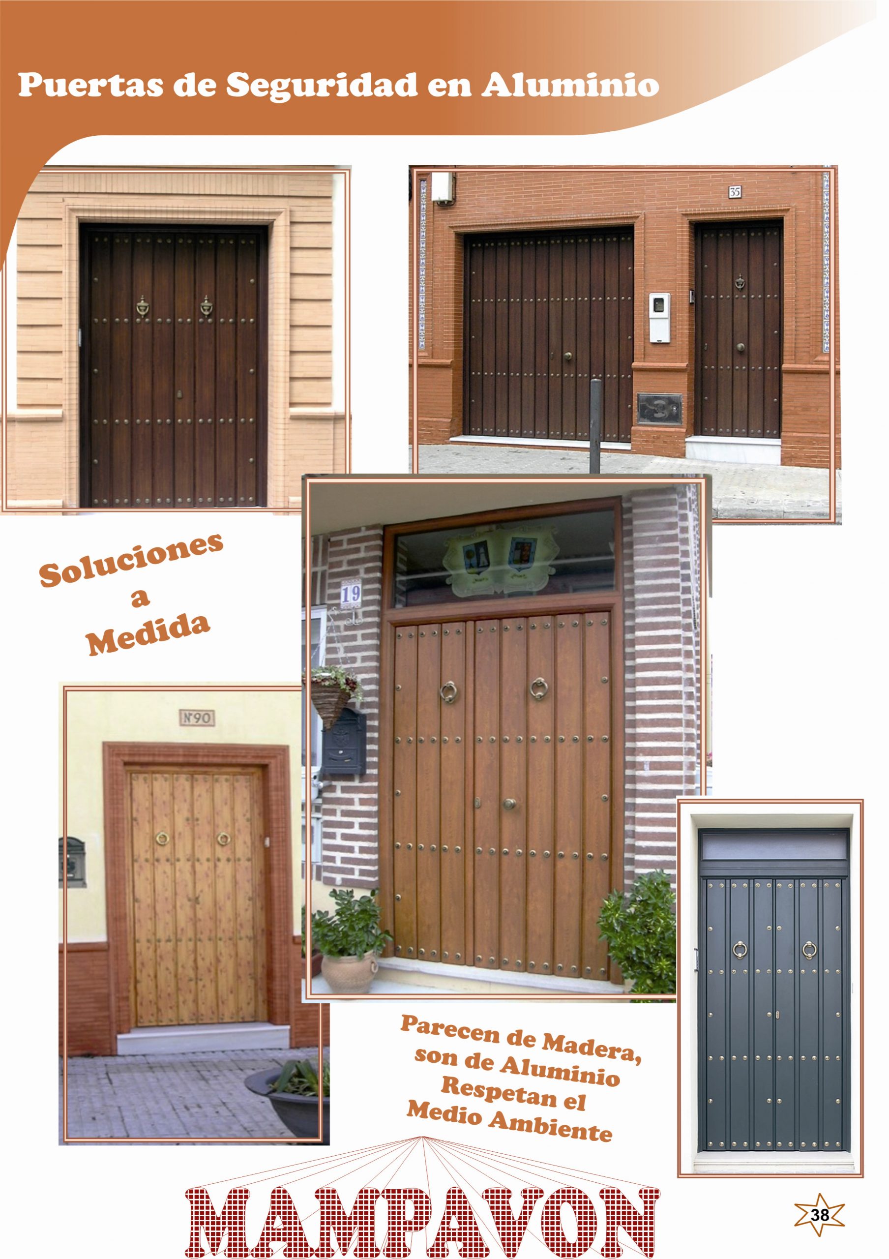 esta noche deseable Posicionamiento en buscadores Puertas de aluminio imitación madera - Aluminio y PVC Sevilla