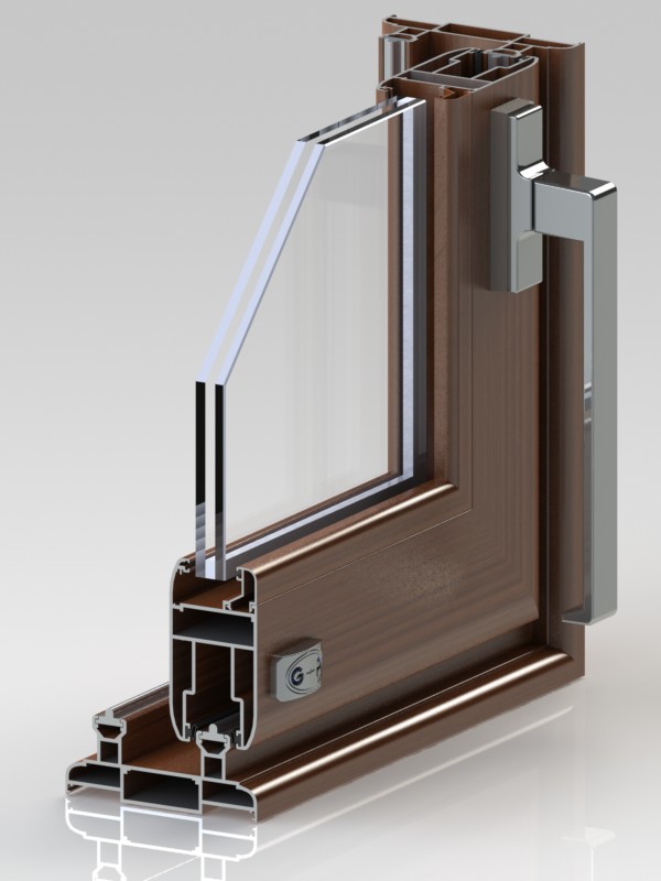 Ventana aluminio corredera sistema GP-120